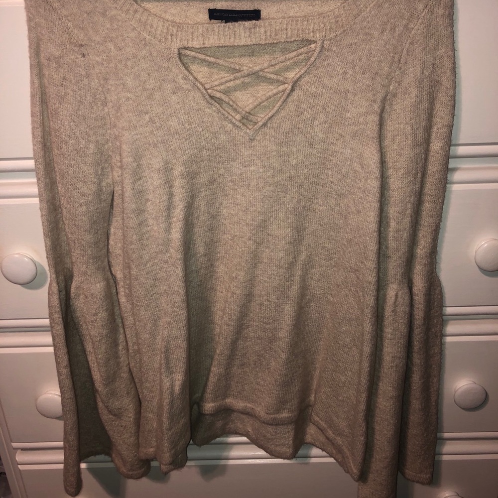 American Eagle Tan/Oatmeal Sweater - Size Medium - Picture 4 of 4